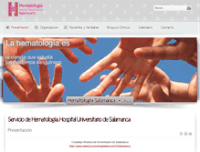 Tablet Screenshot of hematosalamanca.es